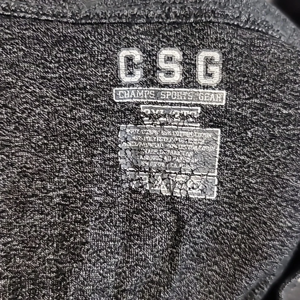 Champs Sport Gear T-Shirt Mens 2XL Charcoal White Short Sleeve Stars Flag Cadual - Picture 7 of 7